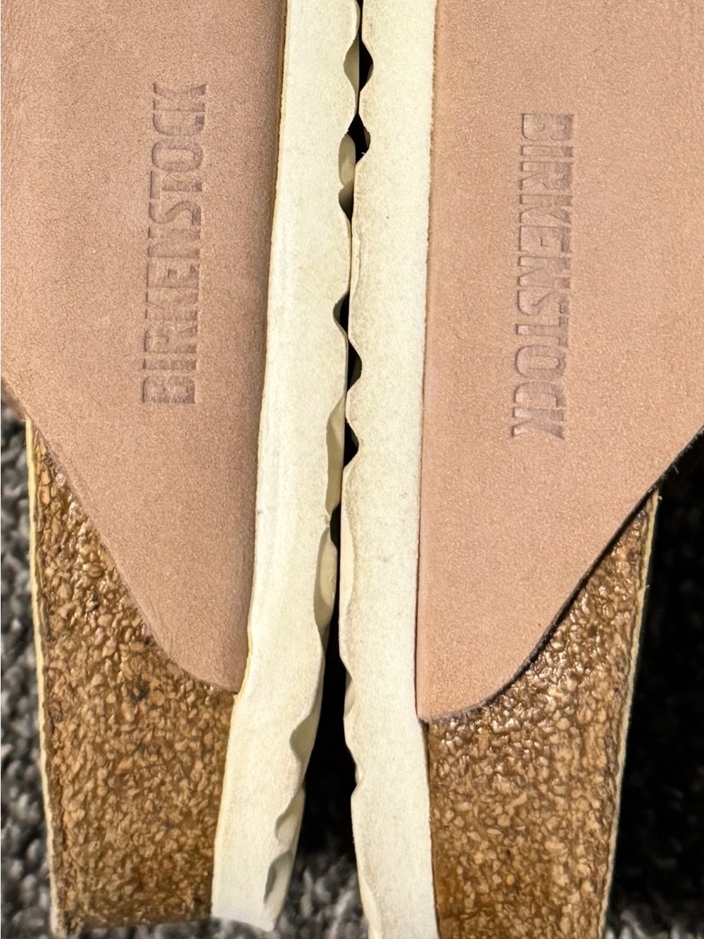 Birkenstock Arizona Soft Mauve Suede Sandals Size 8 (39) Like New! - Picture 4 of 4